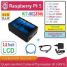 KIT-5E(256)  Raspberry Pi 5 (8GB RAM) KIT LCD 3.5 Inch MicroSD 256GB - Complete SET SIAP PAKAI